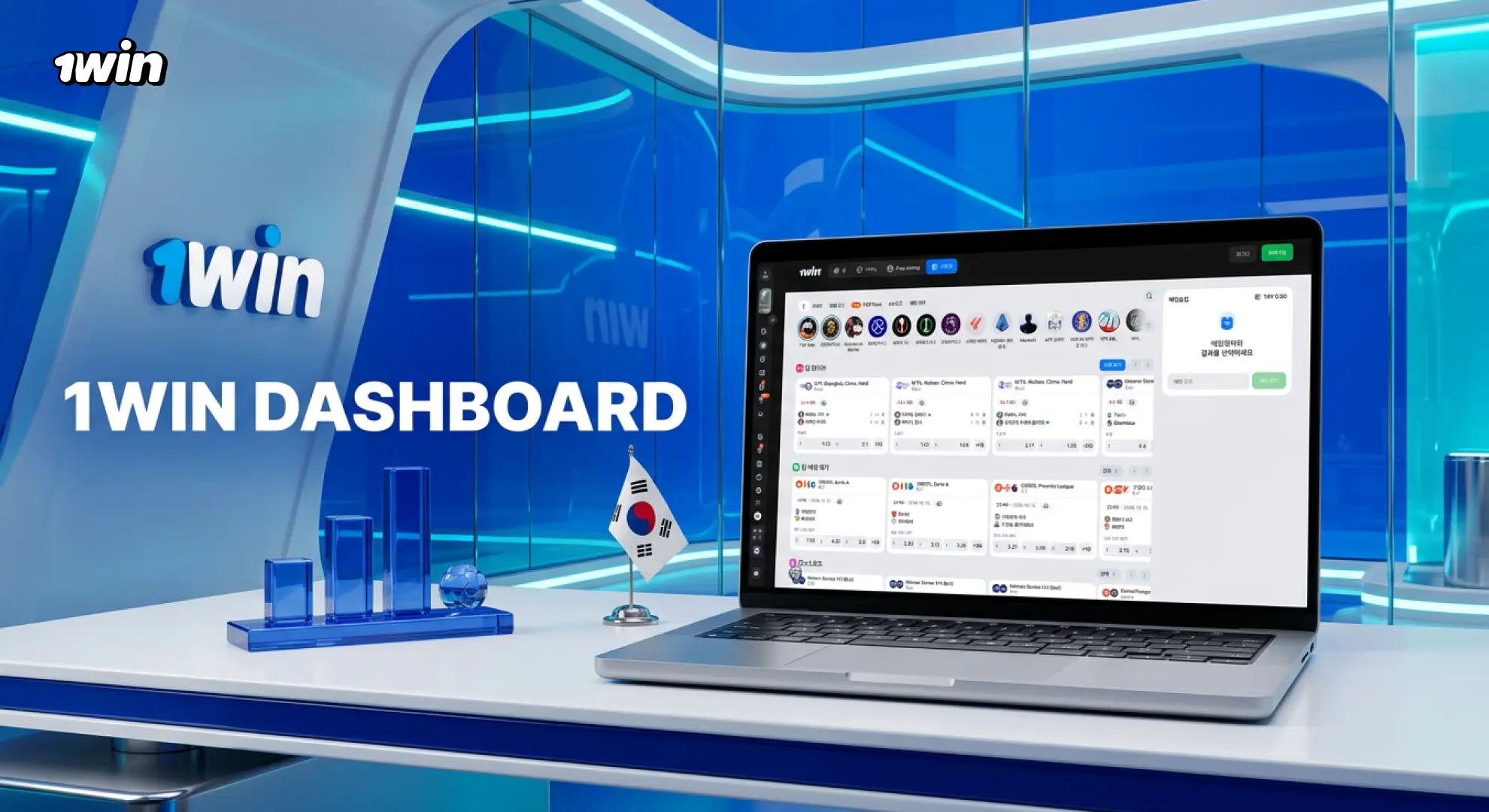 1win Dashboard with account balance betting history bonuses transactions and personal profile management