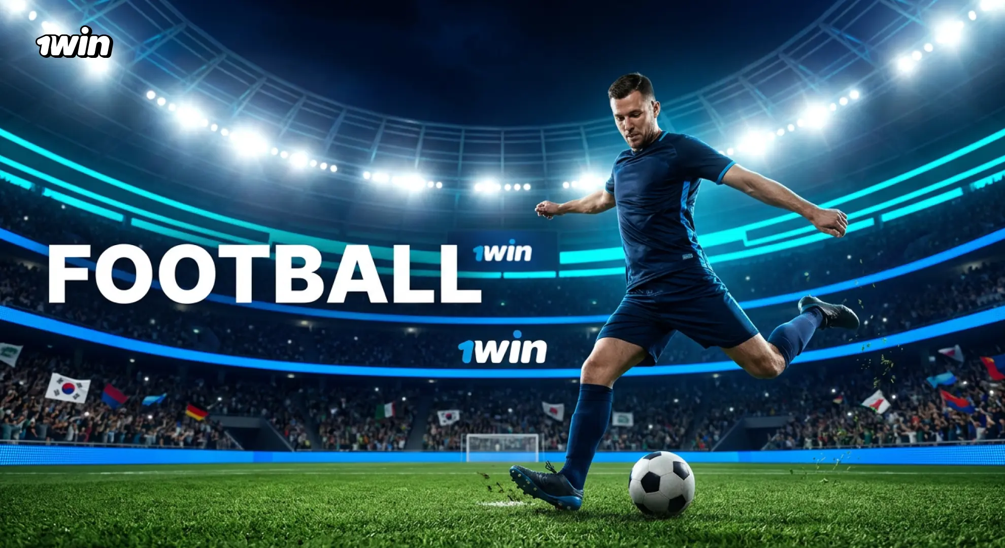 1win Football Betting with live odds pre match markets and popular football leagues and tournaments